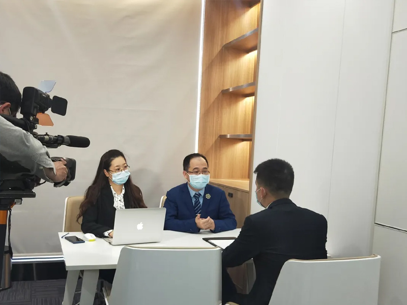 瀛同所接受泉州晚報社、泉州廣播電視臺采訪